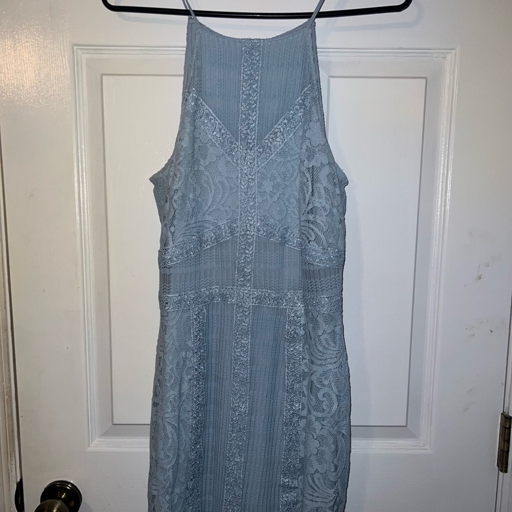 BABY BLUE GIANNI BINI LACE DRESS SZ 4
